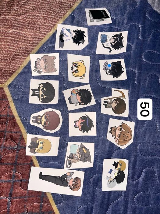 Наклейки и карточки аниме