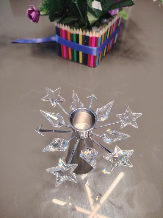 Suport lumânare Swarovski Crystal Christmas Star