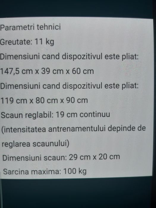 Aparat gimnastica  450 lei nou
