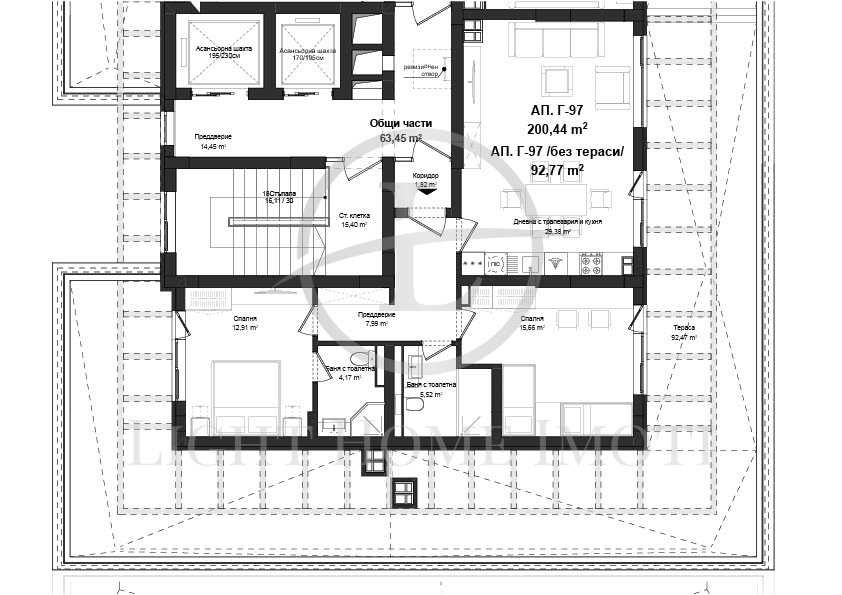 Реф. 1101 Тристаен апартамент Гагарин