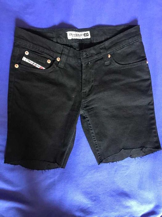 Pantaloni de Blugi Scurti Negri XS