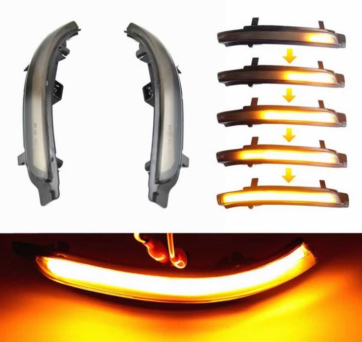 Динамичнибягащи мигачи за огледалата за Шкода Skoda Octavia Superb