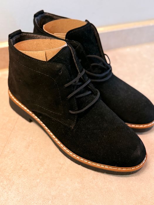 Дамски велурен кларк черен