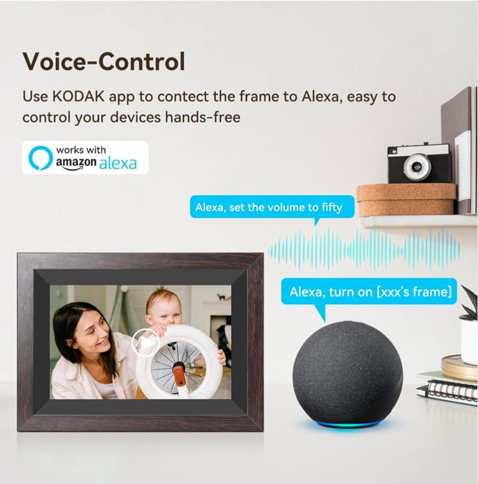 Цифровая фоторамка Kodak 10 дюм екран сенсор  HD разрышена