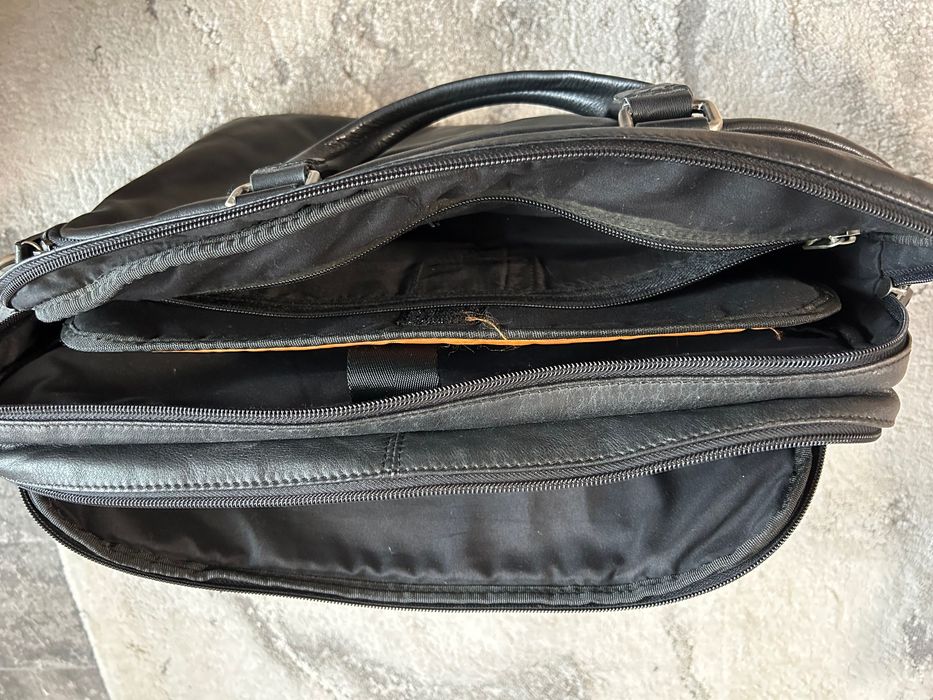 ОРИГИНАЛНА Mancini кожена бизнес чанта