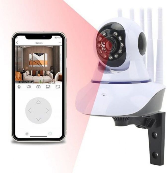 2MP FULL HD, WIFI Безжична Камера С 5 антени, моторизирана 355°