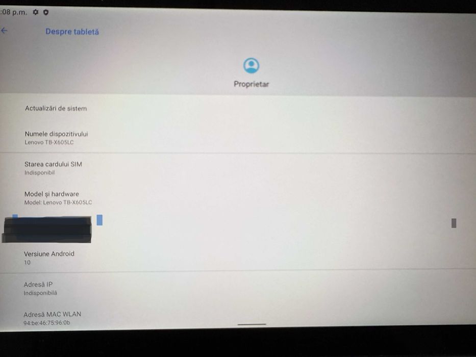 Tabletă Lenovo TAB M10, FHD Rel, Slate Black 3 Gb RAM + 32 Gb HDD