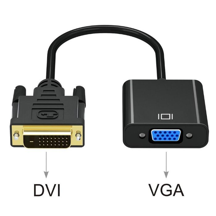 Конвертер DVI-VGA HDMI-VGA + audio + power.