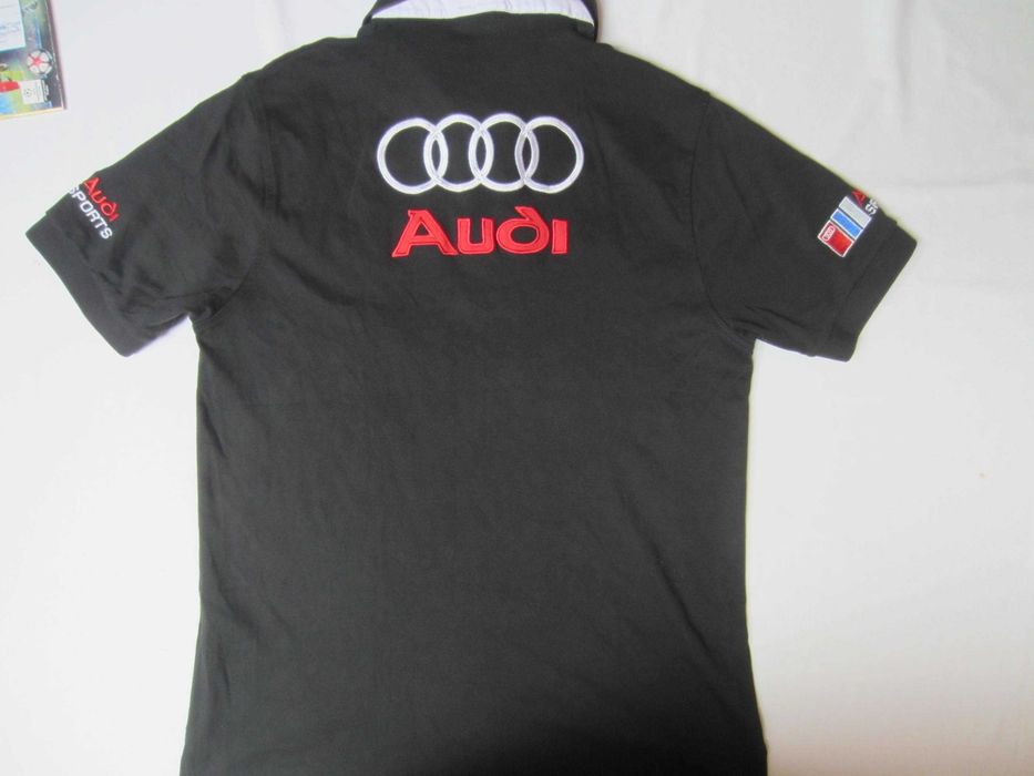 Tricou polo Audi Sports, masura L ( pe eticheta scrie XXL),  3 nasturi, bumbac, stare f.buna