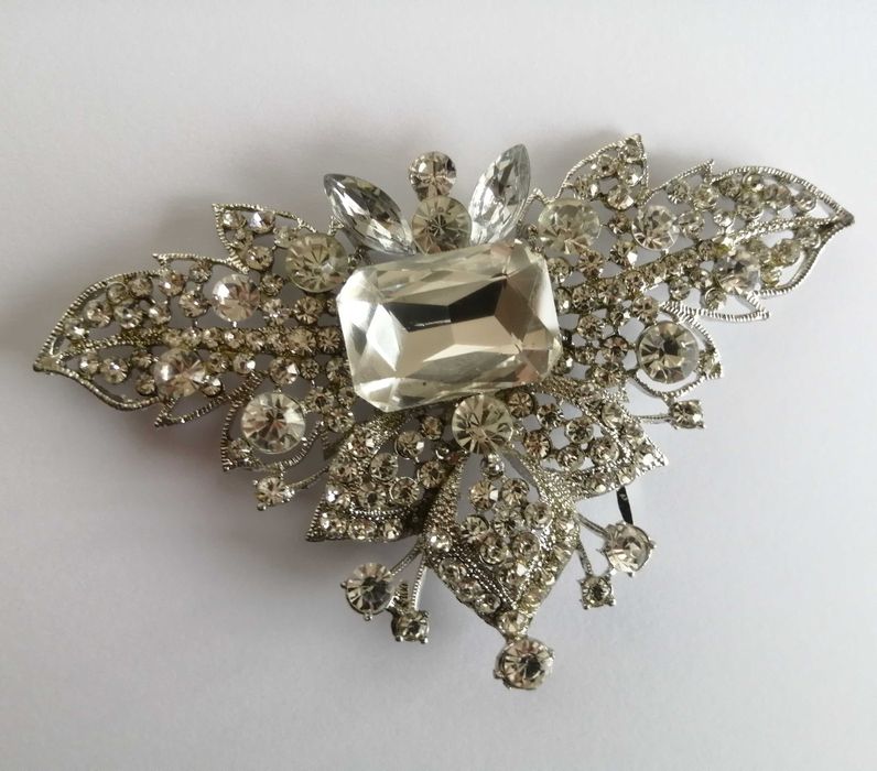 Accesoriu metalic cu pietre pentru rochii genti rochie Cristallini