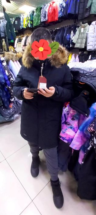 Парка с натуральным мехом