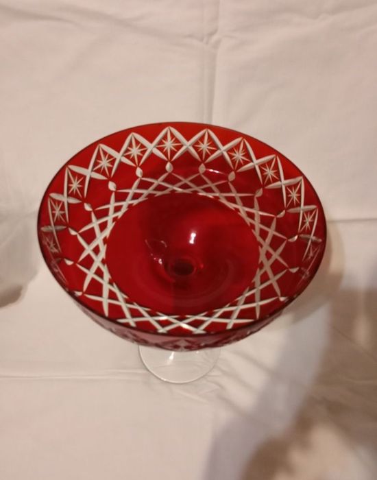 Ваза цветной хрусталь,редкая