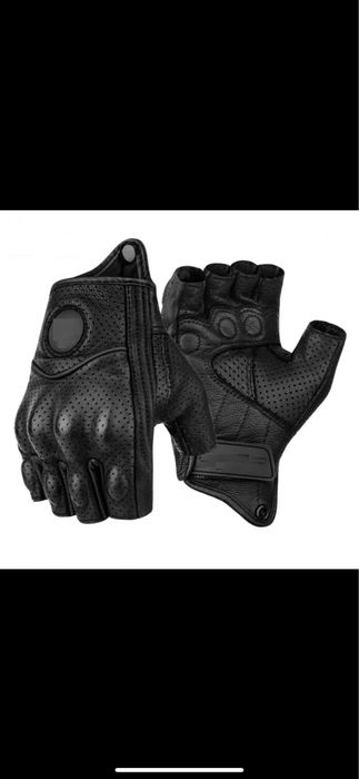 Mănuși Moto făra degete din piele perforata S,M,L,XL,2XL