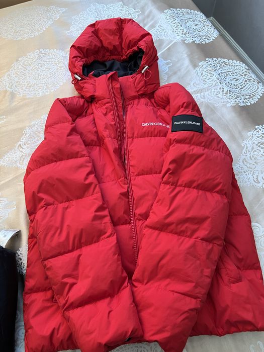 Куртка+шапка зима Calvin Klein пух