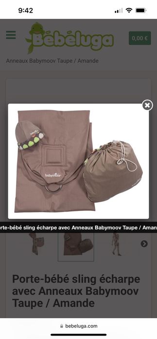 Бебешки слинг за носене babymoov