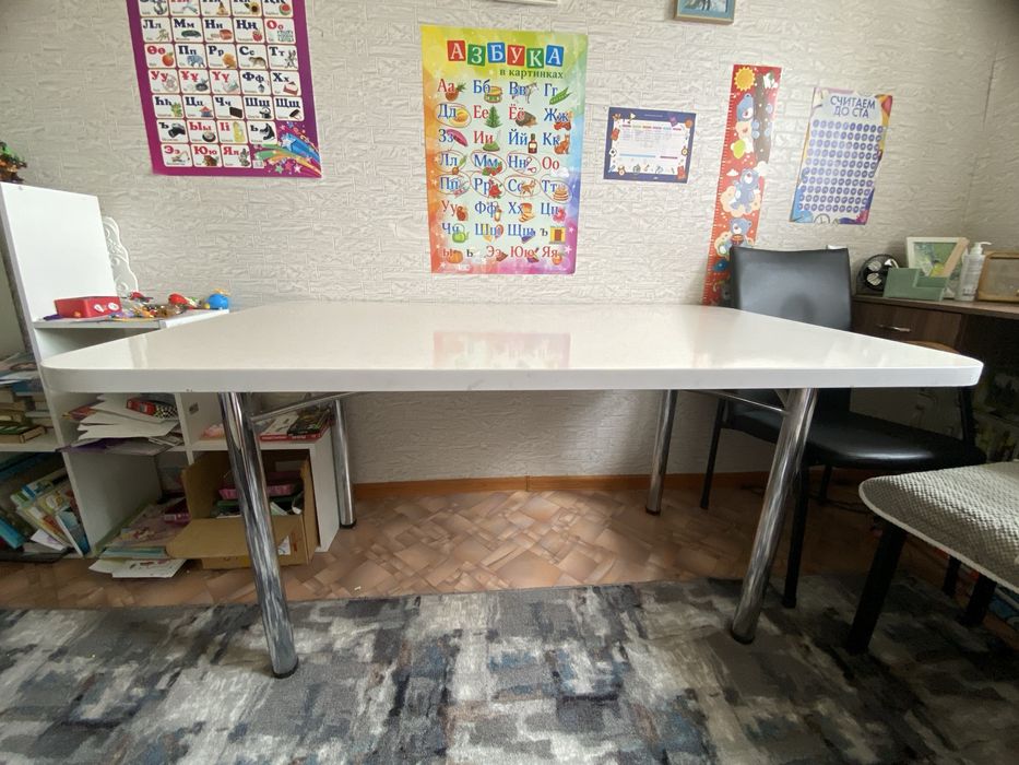 Белый стол 150*90см