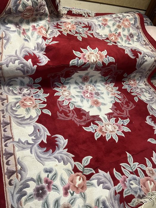 Ковер шерстяной натуральный, посуда