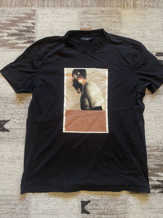 Tricou Givenchy Paris Original Masura XL Negru Graphic Print Designer Colectie Riccardo Tisci