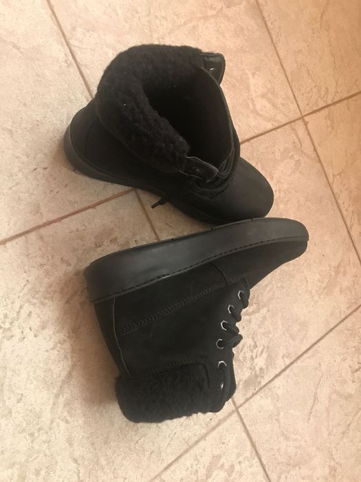 Дамски боти естествен набук 38