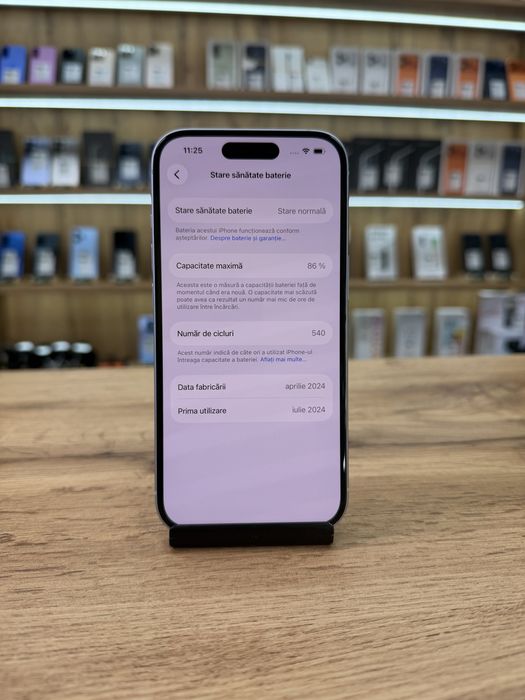 ‼️iPhone 15 Blue 128Gb - Sanatate bat.86% - Garantie 12 luni