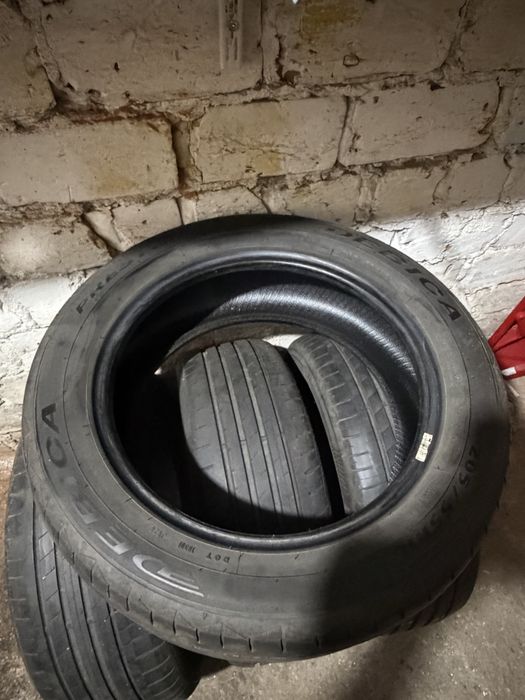4 anvelope vară 205/55 R16 91V – Goodyear + Debica – DOT 2019/2023