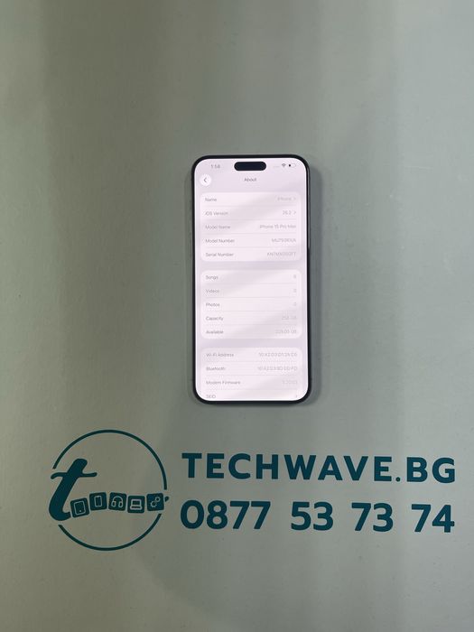 Apple iPhone 15 Pro Max 256GB Natural Titanium 88%