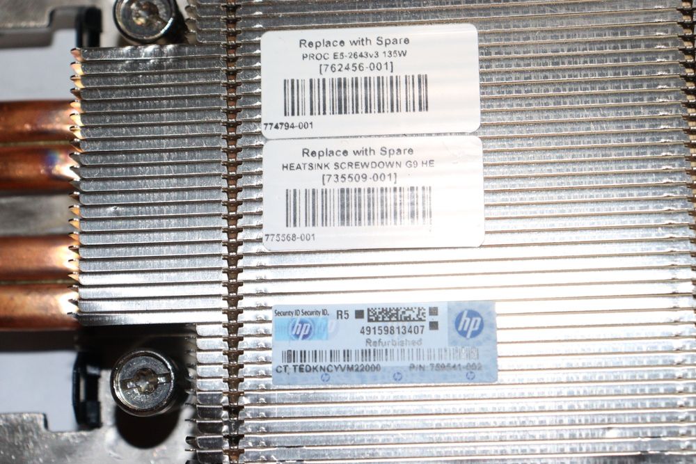 Radiator High Performance  Server HPE DL360 Gen9 775404-001