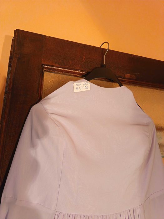 Rochie din voal cu buzunare roz