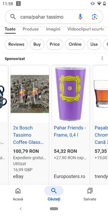Vând pahar pentru tassimo și fructiera