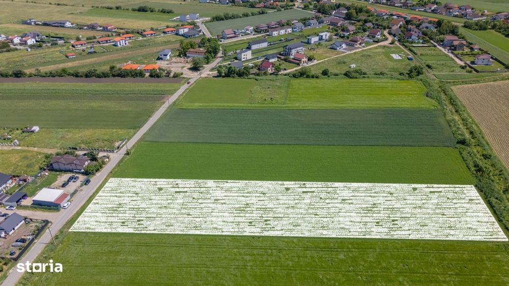 Teren 9.300 mp Stupini | Front 45.59 m la Asfalt | PUG Zonă L1c