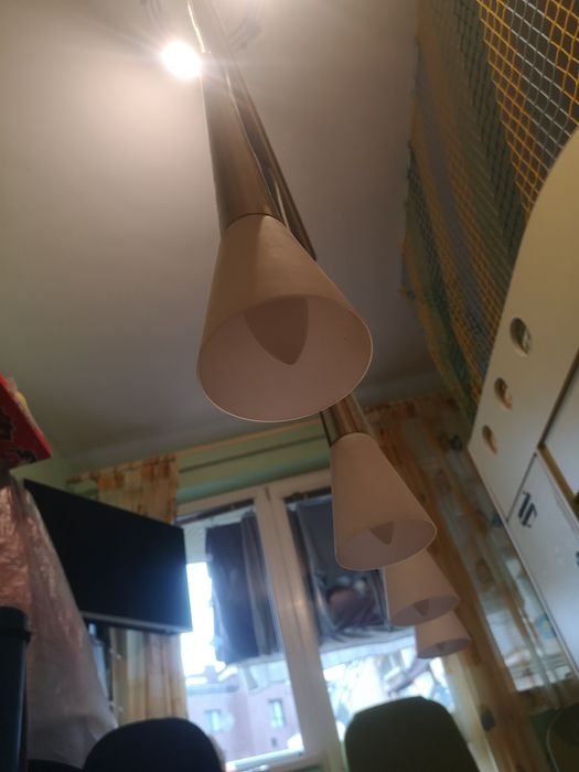 Висяща иноксова LED лампа