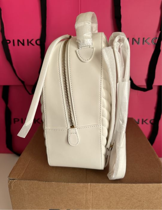 Чисто нова Раница PINKO Love Click Classic в бял цвят