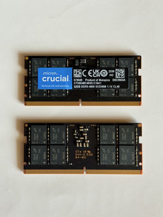 ddr5 sodimm 32gb second hand si noi de vanzare • Anunturi • OLX.ro
