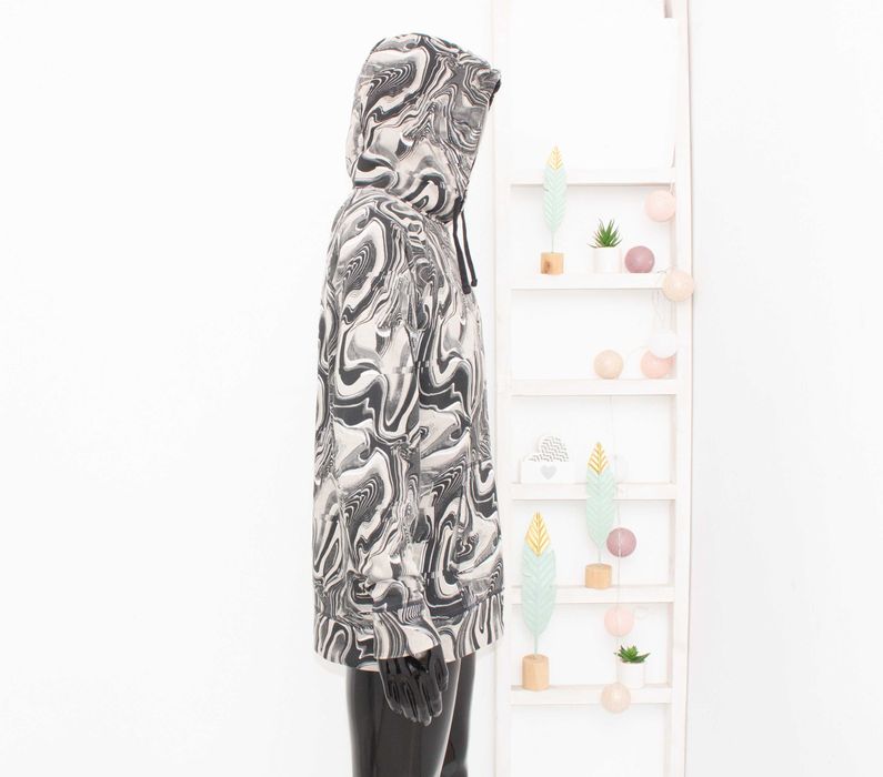 Gymshark мъжки суичър с качулка памук мраморен ефект худи за фитнес L