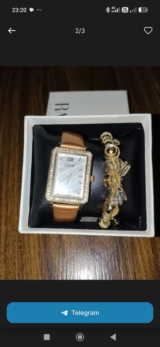 Qo'l soat+braslet bilan