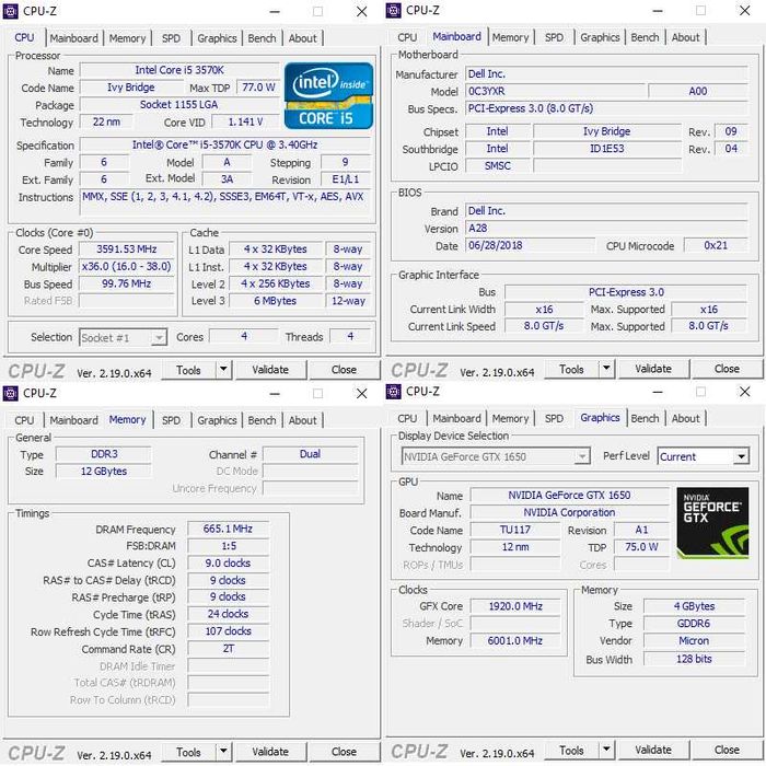 PC Lite Gaming DELL I5, GTX 1650 OC 4GB/DDR6, 12GB RAM, SSD 256GB+HDD 500GB