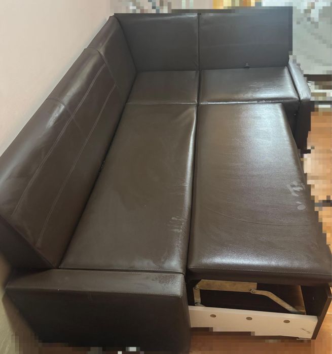 Coltar extensibil bucatarie maro