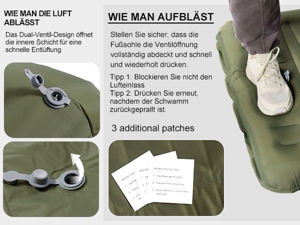 200х76х14см Ултралек самонадуваем къмпинг матрак, Origem