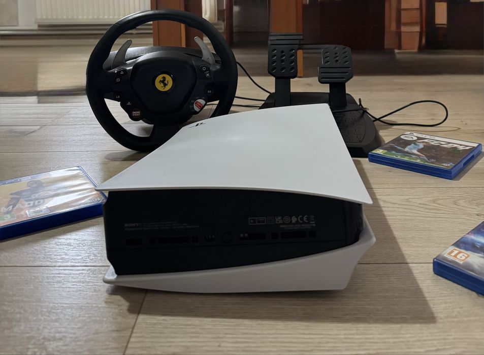 se vinde ps5+volan+pedale+jocuri