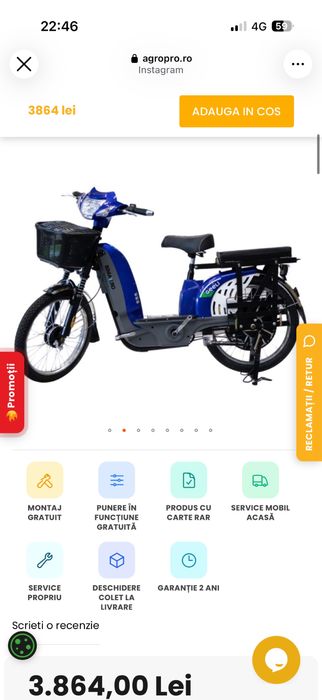 Bicicleta electrica Geeli 25/ 40km/h