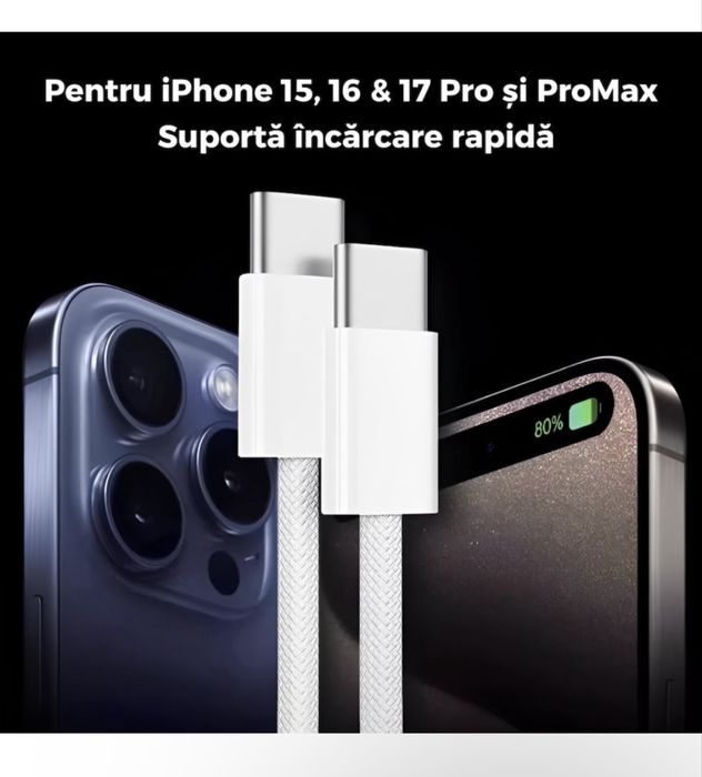 Cablu iphone fast PD 60w MFI