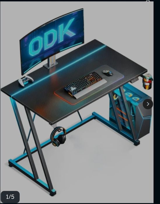 Геймърско бюро  с  LED осветление