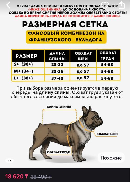 Комбинезон для собаки (девочка)