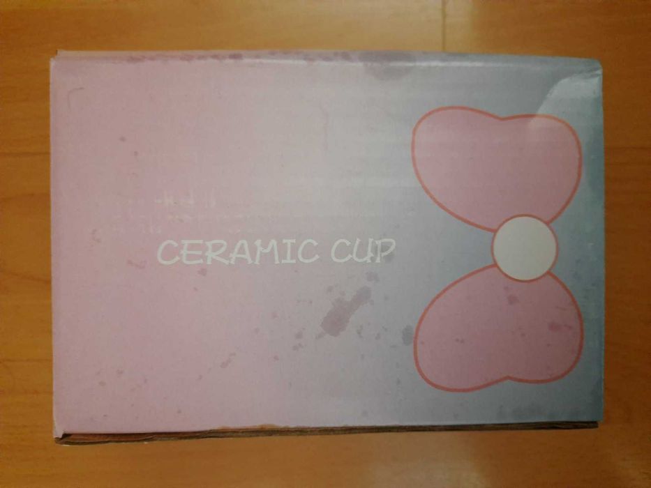 Уникална нова керамична чаша за чай с капаче и лъжичка Forever Love