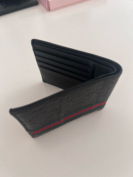 Portofel Gucci Guccissima Leather Web Bifold