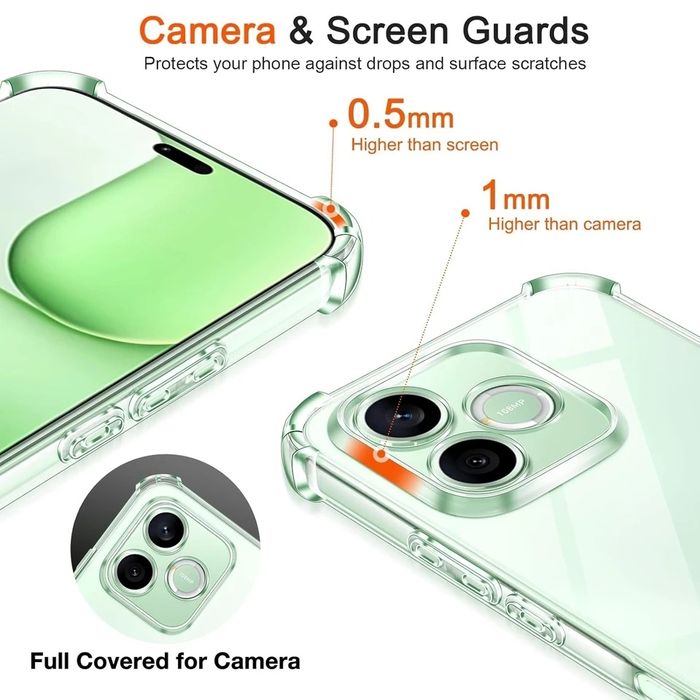 Honor 600 Lite 5G / Удароустойчив прозрачен силиконов кейс гръб с камера протектор