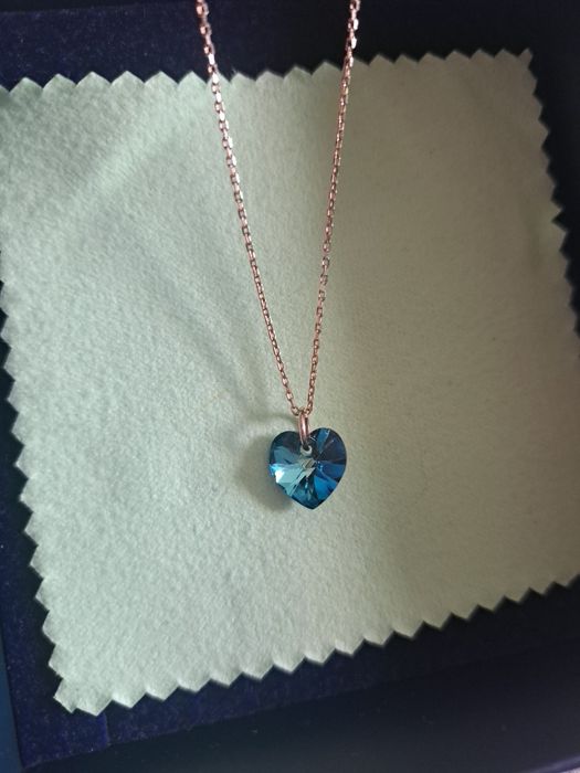 Сърце Swarovski със злато