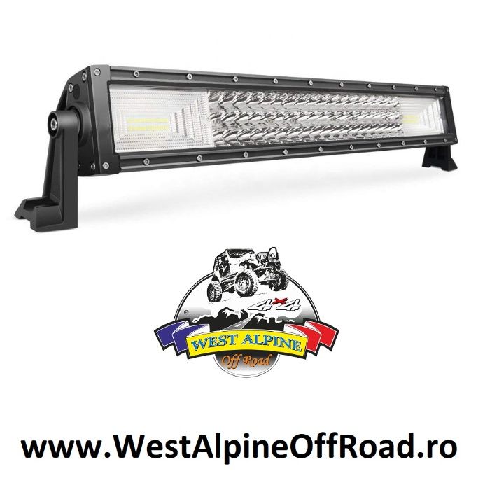 LED BAR auto 324W - LEDURI pe 3 Randuri - COMBO 12V - lungime 54 Cm