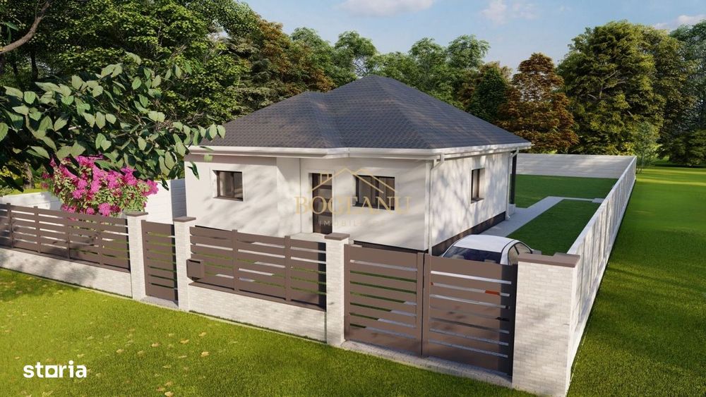 BG124-Teren cu Aut.Constr Proiect Casa parter 614 mp