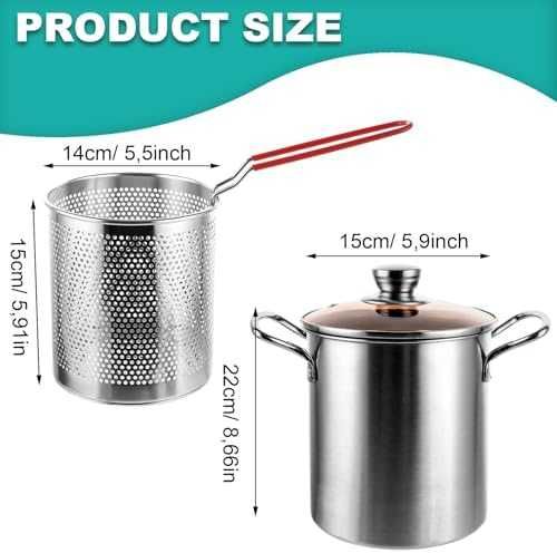 Тенджера за аспержи и паста 3L 16см с цедка Inox